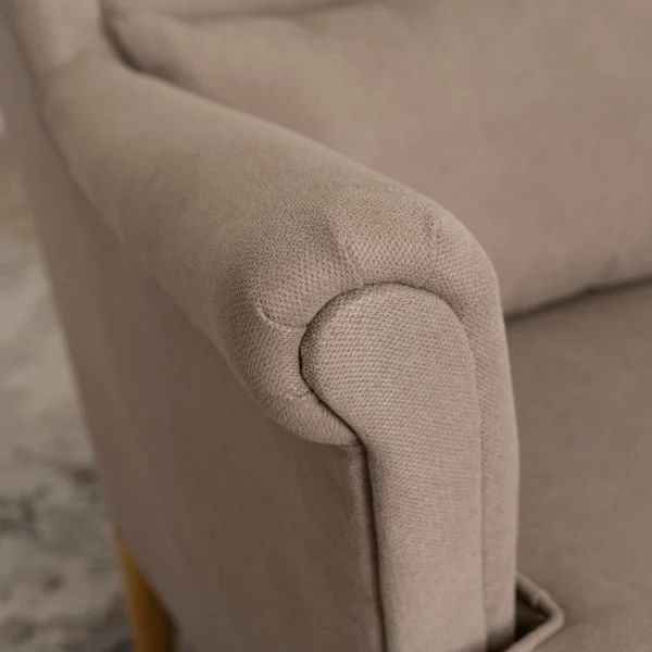 EVAN 2 Fotoliu reclinabil cu suport pentru picioare, bej