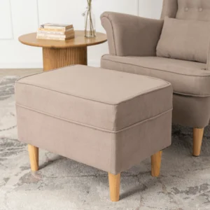 EVAN 2 Fotoliu reclinabil cu suport pentru picioare, bej