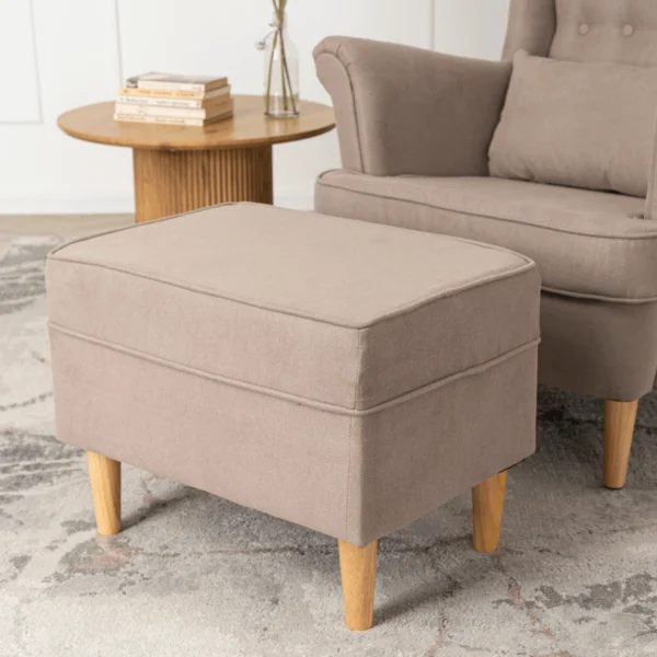 EVAN 2 Fotoliu reclinabil cu suport pentru picioare, bej