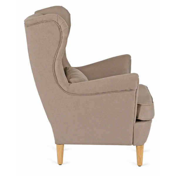 EVAN 2 Fotoliu reclinabil cu suport pentru picioare, bej