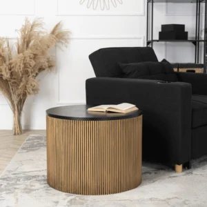 Masă MIRACLE Negru/Auriu