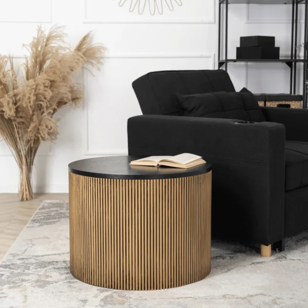 Masă MIRACLE Negru/Auriu