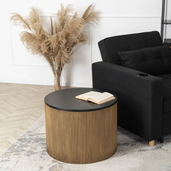 Masă MIRACLE Negru/Auriu