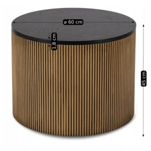 Masă MIRACLE Negru/Auriu