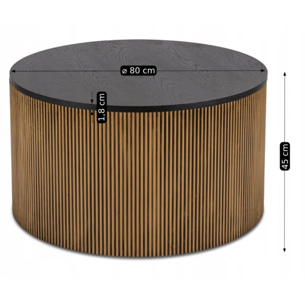 MIRACLE MAX Masă Negru/Auriu