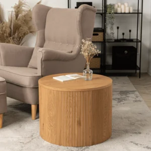 Măsuță laterală CLOVER din stejar