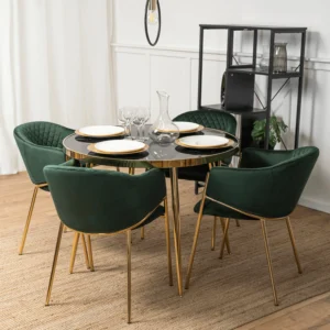 Scaun INNES din velur verde