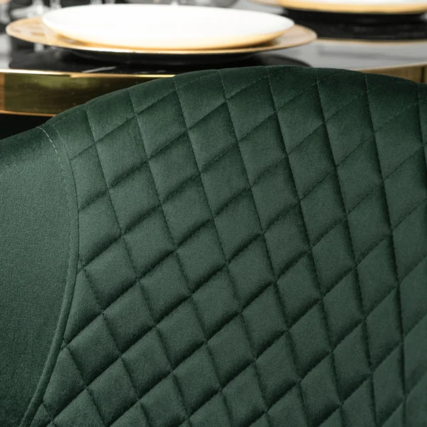 Scaun INNES din velur verde