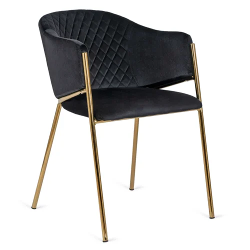 Scaun INNES Velur negru