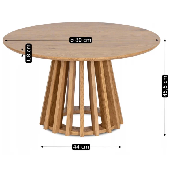 Măsuță laterală HARPER MAX din stejar