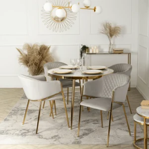 Scaun INNES din velur gri