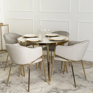 Scaun INNES din velur gri