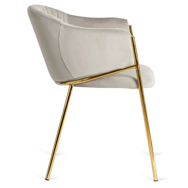 Scaun INNES din velur gri