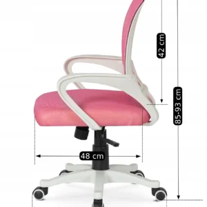 Scaun pivotant NATE roz