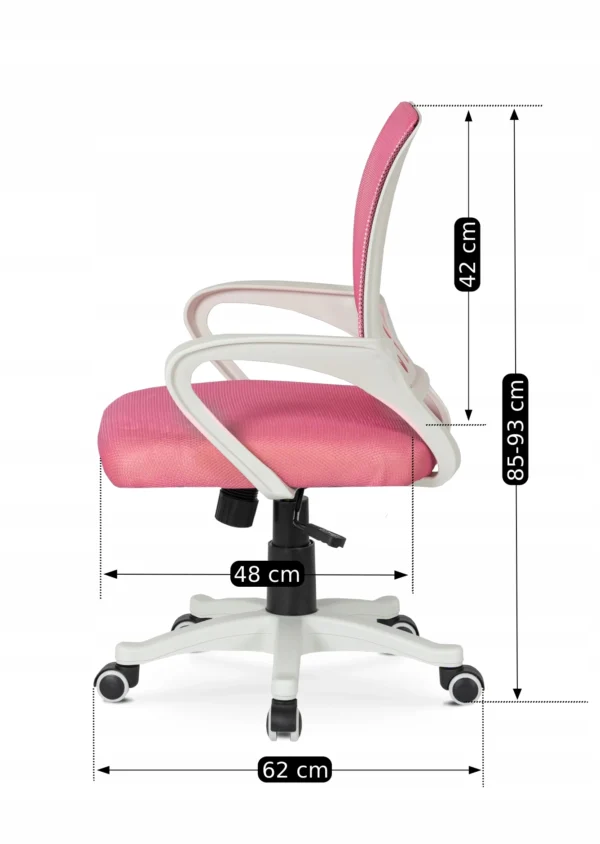 Scaun pivotant NATE roz