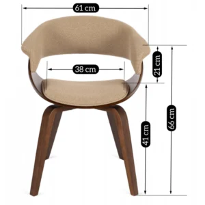 Scaun GARY 2 Bej/Nuc