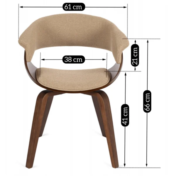 Scaun GARY 2 Bej/Nuc