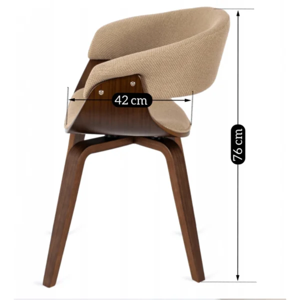 Scaun GARY 2 Bej/Nuc