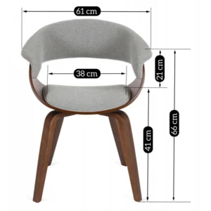 product-3029-5 Scaun GARY 2 Gri/Nuc