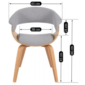product-3031-8 Scaun GARY 2 Gri/Stejar auriu