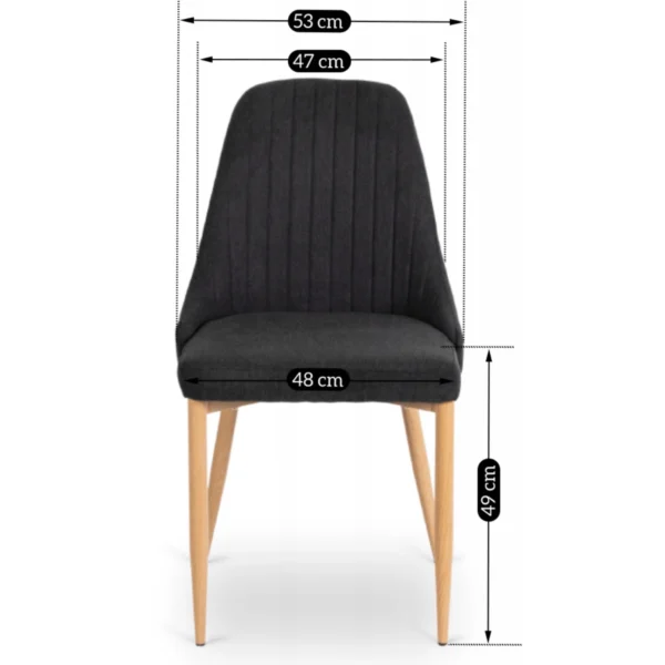 product-3034-8 Scaun TORINO Negru