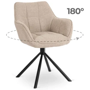 Scaun pivotant MUSSO Gri Boucle