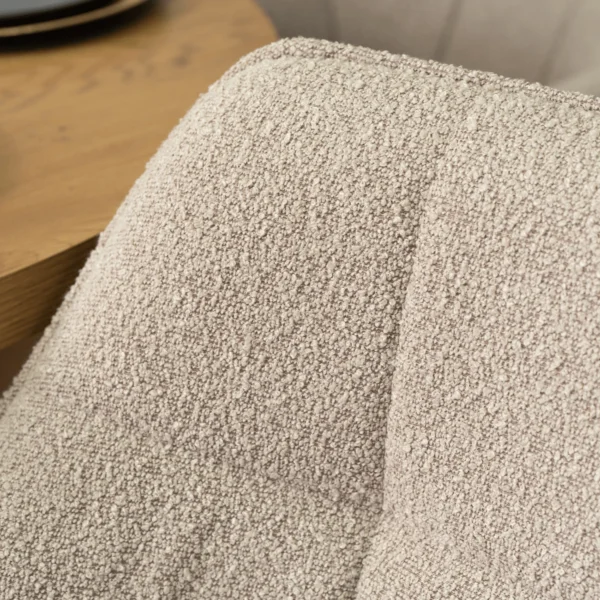 Scaun pivotant PEONY Bej Boucle