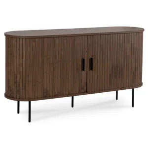 TRISH 140 cm Comodă cu două uși glisante Nuc