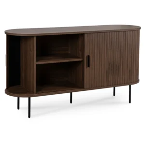 TRISH 140 cm Comodă cu două uși glisante Nuc