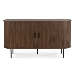 TRISH 140 cm Comodă cu două uși glisante Nuc