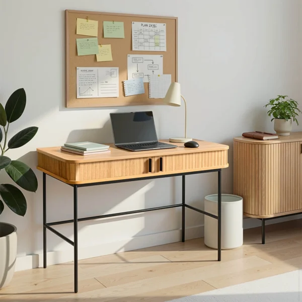 product-3040-0-1 Birou TRISH 120 cm Stejar canelat — Birouri