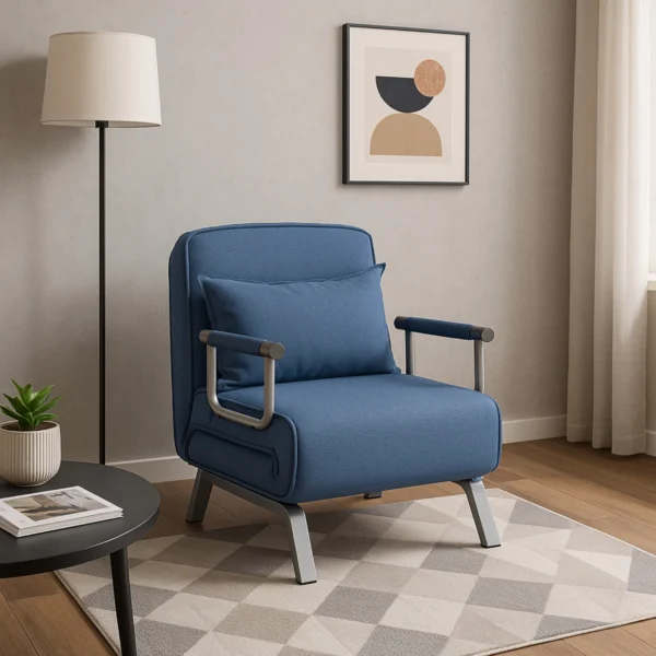 Fotoliu reclinabil BART albastru