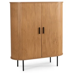 product-3045-0 TRISH 100 cm Comodă cu două uși glisante Stejar