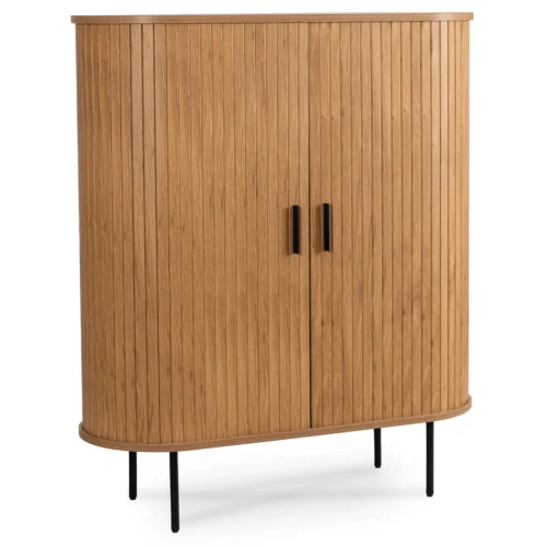 product-3045-0 TRISH 100 cm Comodă cu două uși glisante Stejar