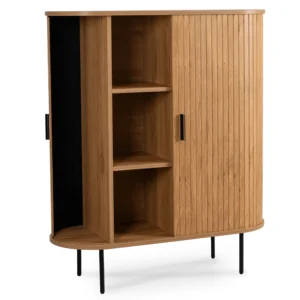 product-3045-2 TRISH 100 cm Comodă cu două uși glisante Stejar