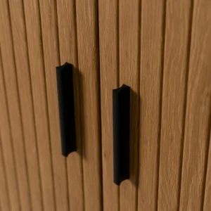 product-3045-4 TRISH 100 cm Comodă cu două uși glisante Stejar