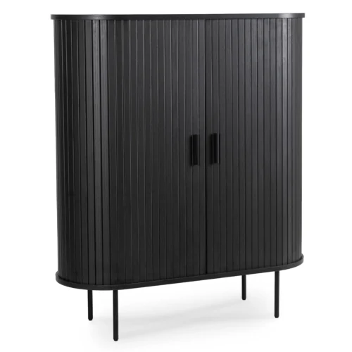 product-3046-0 TRISH Comodă cu două uși glisante, 100 cm, negru