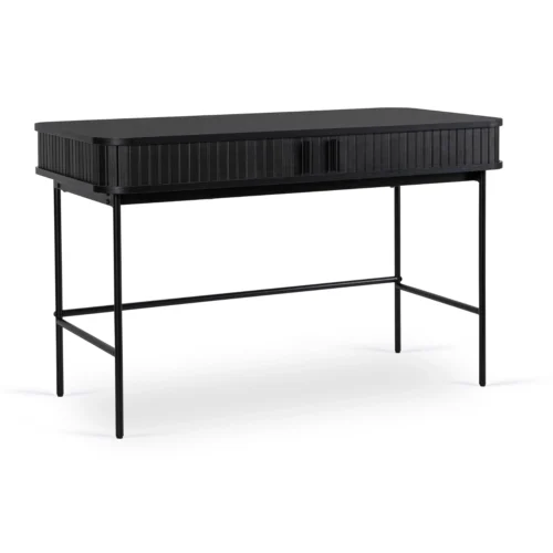 Birou TRISH 120 cm negru cu caneluri