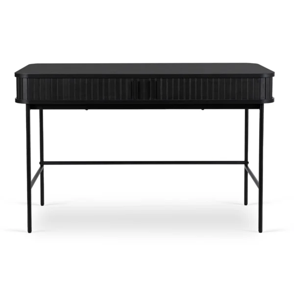 product-3047-1 Birou TRISH 120 cm canelat negru — Birouri