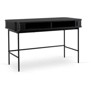 product-3047-2 Birou TRISH 120 cm canelat negru — Birouri