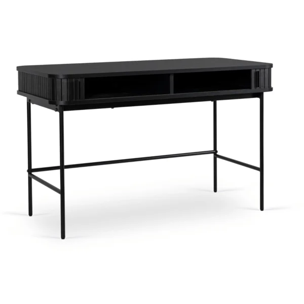 product-3047-2 Birou TRISH 120 cm canelat negru — Birouri