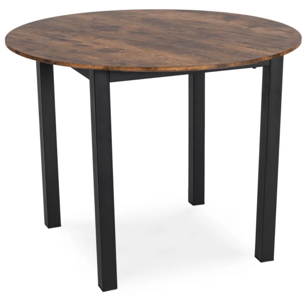 Masă TEO 100 cm Stejar rustic/Negru