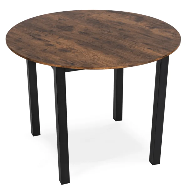 Masă TEO 100 cm Stejar rustic/Negru