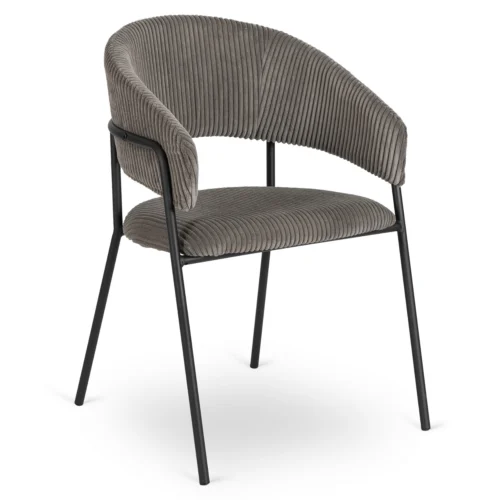 Scaun din catifea gri TINKA