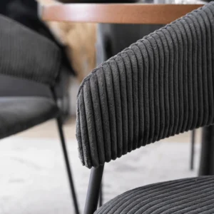 Scaun TINKA din catifea neagră