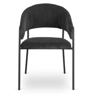 Scaun TINKA din catifea neagră