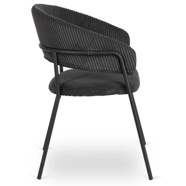 Scaun TINKA din catifea neagră