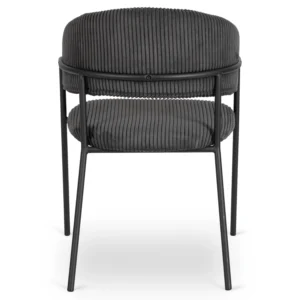 Scaun TINKA din catifea neagră