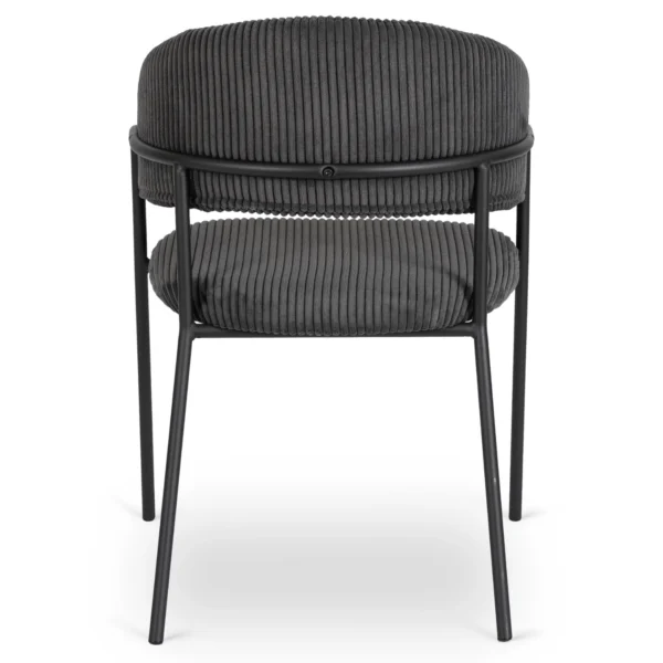 Scaun TINKA din catifea neagră