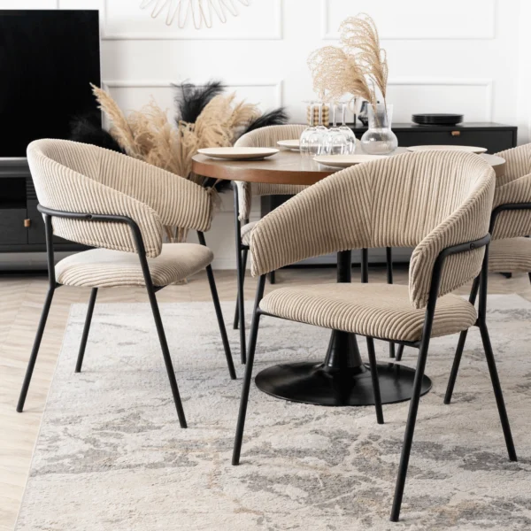 product-3059-2 Scaun din catifea bej TINKA